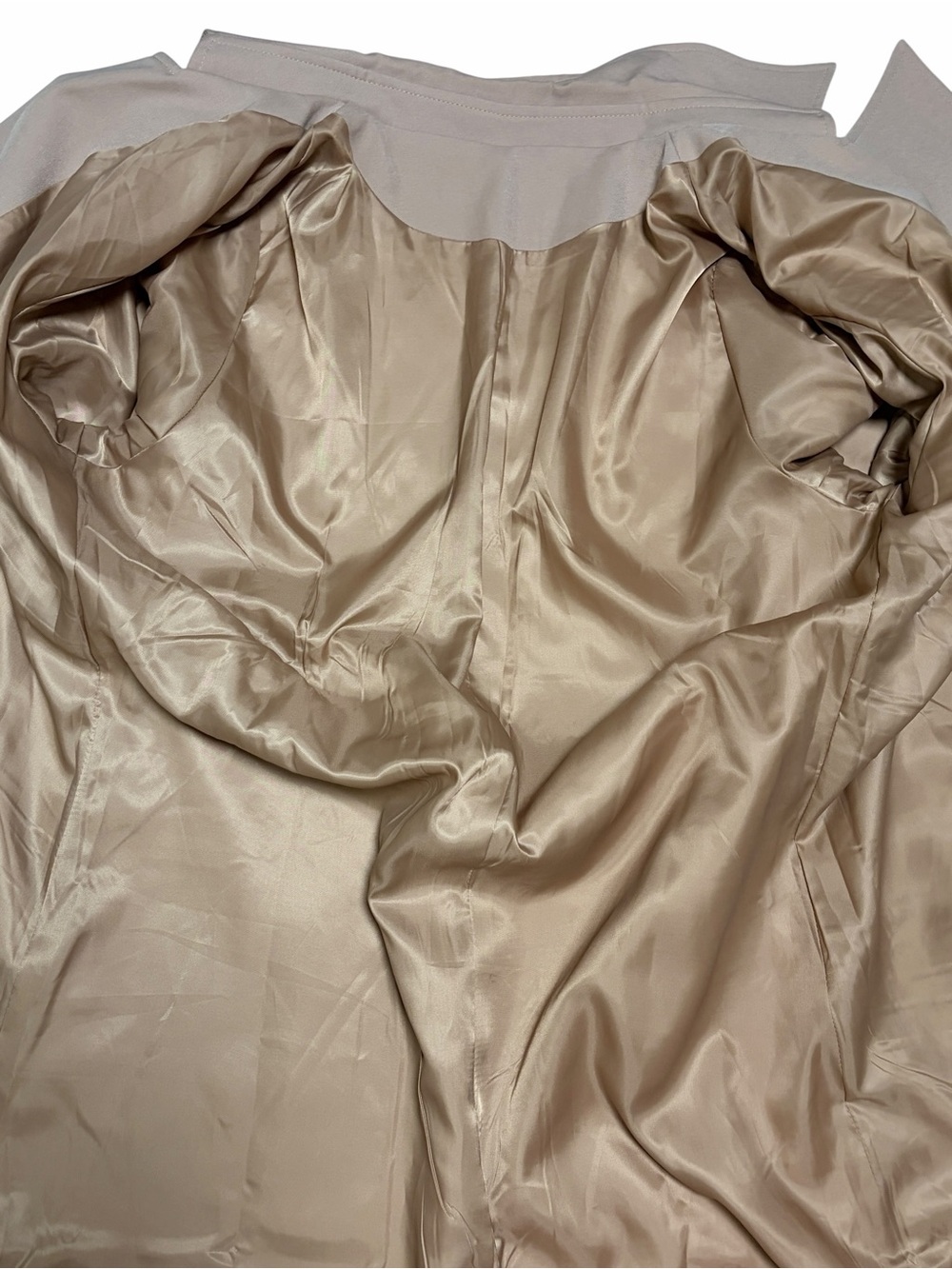 new Classic Double-Breasted Belted Long Camel Trench Coat, Full-Length Overcoat - Picture 10 of 16